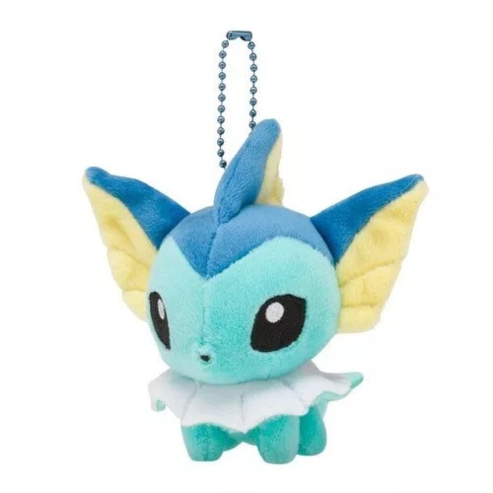 Pokemon Eevee Plush Keychain | Vaporeon Kawaii Doll Pendant